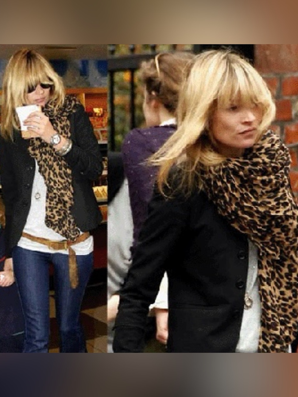 Ann Taylor Leopard Print Scarf / 90s - Y2K
